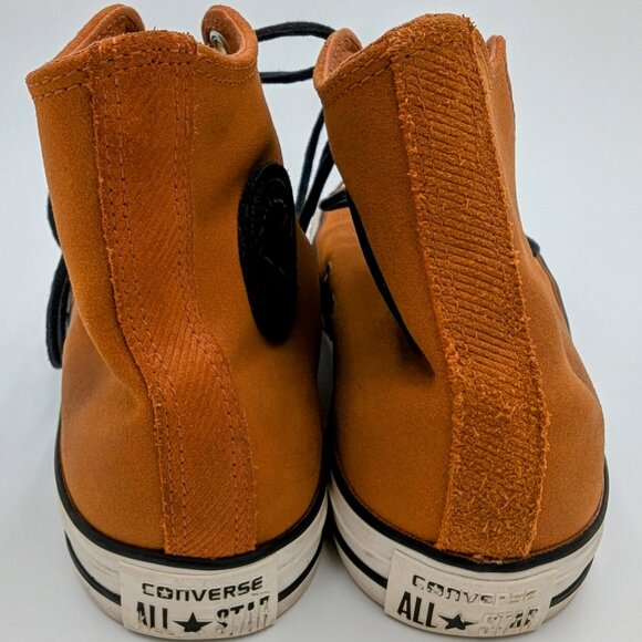 Converse Chuck Taylor All Star Cognac Brown Leather High-top Sneakers M8.5 W10.5 - Picture 7 of 16